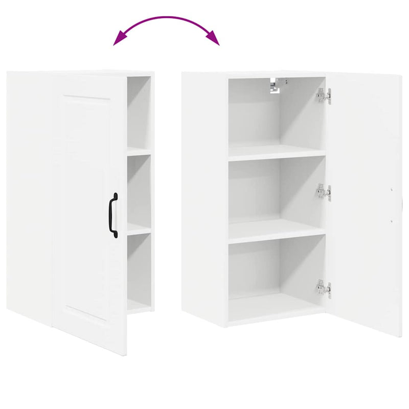 vidaXL Fali konyhaszekrény Magas Fényű Fehér 40 x 31 x 80 cm Faanyag