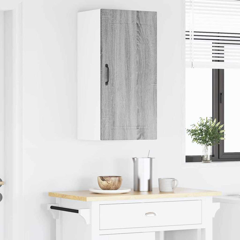 vidaXL Fali konyhaszekrény Szürke Sonoma 40 x 31 x 80 cm Faanyag