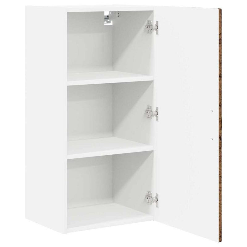vidaXL Fali konyhaszekrény polcokkal Öreg fa 40 x 31 x 80 cm Faanyag