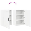 vidaXL Fali konyhaszekrény polcokkal Fehér 50 x 31 x 80 cm Faanyag