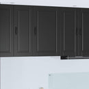 vidaXL Fali Szekrény PORTO Fekete 50 x 31 x 80 cm Faanyag