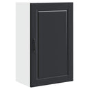 vidaXL Fali Szekrény PORTO Fekete 50 x 31 x 80 cm Faanyag