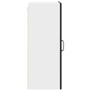 vidaXL Fali konyhaszekrény polcokkal Fekete 50 x 31 x 80 cm Faanyag