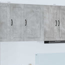 vidaXL Fali Szekrény PORTO Beton Szürke 50 x 31 x 80 cm Faanyag