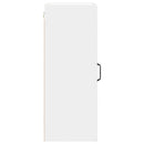 vidaXL Fali Szekrény PORTO Magas Fényű Fehér 50 x 31 x 80 cm Faanyag
