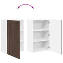 vidaXL Fali Szekrény PORTO Barna Tölgy 50 x 31 x 80 cm Faanyag