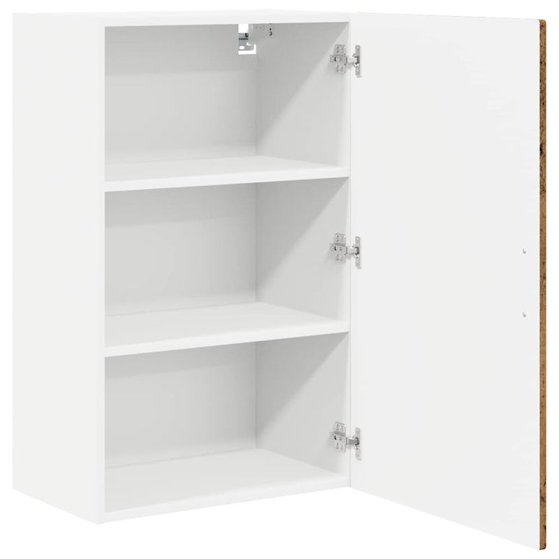 vidaXL Fali konyhaszekrény polcokkal Öreg fa 50 x 31 x 80 cm Faanyag