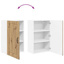 vidaXL Fali konyhaszekrény Artisan tölgy 50 x 31 x 80 cm Faanyag