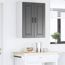 vidaXL Fali Szekrény PORTO Fekete 60 x 31 x 80 cm Faanyag