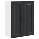 vidaXL Fali Szekrény PORTO Fekete 60 x 31 x 80 cm Faanyag