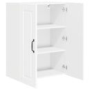 vidaXL Fali Szekrény PORTO Magas Fényű Fehér 60 x 31 x 80 cm Faanyag