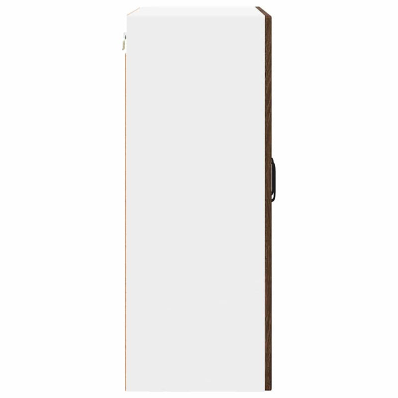 vidaXL Fali konyhaszekrény ajtóval Barna Tölgy 60 x 31 x 80 cm Faanyag