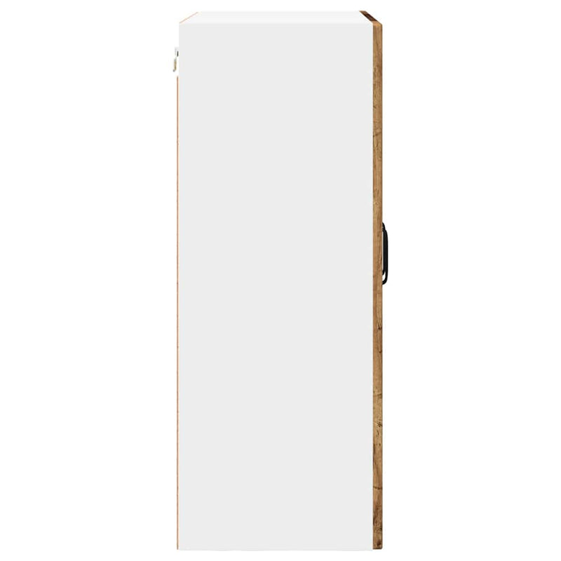 vidaXL Fali konyhaszekrény polcokkal Öreg fa 60 x 31 x 80 cm Faanyag