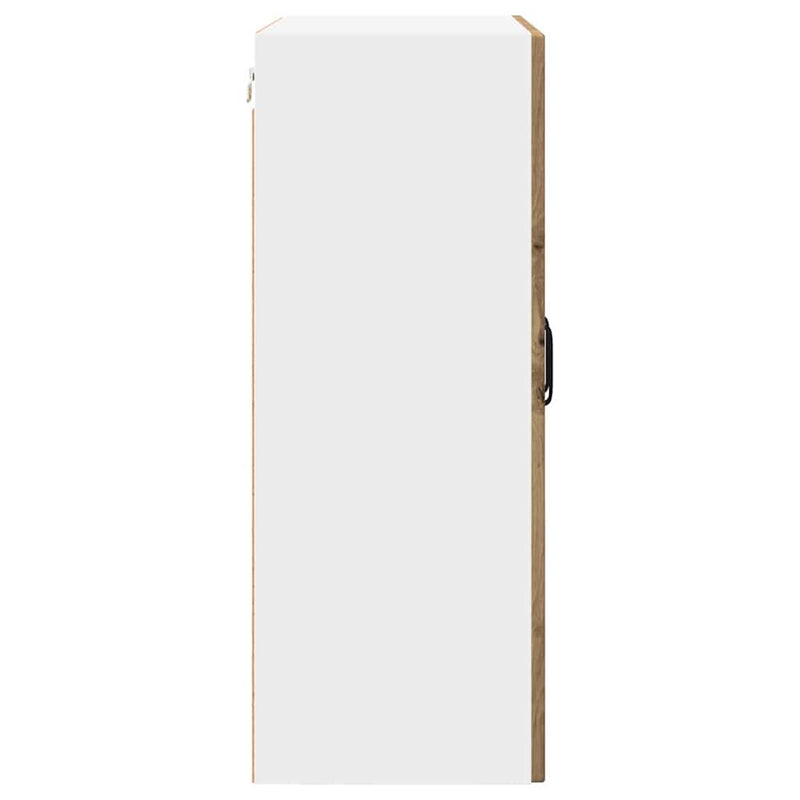 vidaXL Fali konyhaszekrény Artisan tölgy 60 x 31 x 80 cm Faanyag