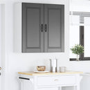 vidaXL Fali Szekrény PORTO Fekete 80 x 31 x 80 cm Szerelt Fa
