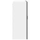 vidaXL Fali konyhaszekrény polcokkal Fekete 80 x 31 x 80 cm Faanyag