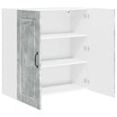 vidaXL Fali Szekrény PORTO Beton Szürke 80 x 31 x 80 cm Faanyag