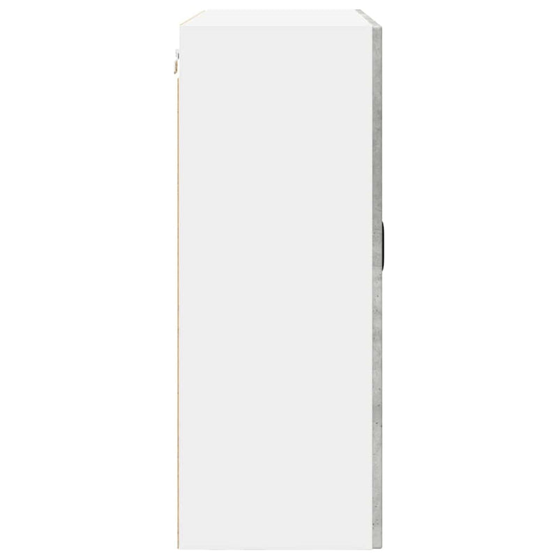 vidaXL Fali konyhaszekrény Beton Szürke 80 x 31 x 80 cm Faanyag