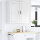 vidaXL Fali Szekrény PORTO Magas Fényű Fehér 80 x 31 x 80 cm Faanyag