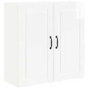 vidaXL Fali Szekrény PORTO Magas Fényű Fehér 80 x 31 x 80 cm Faanyag