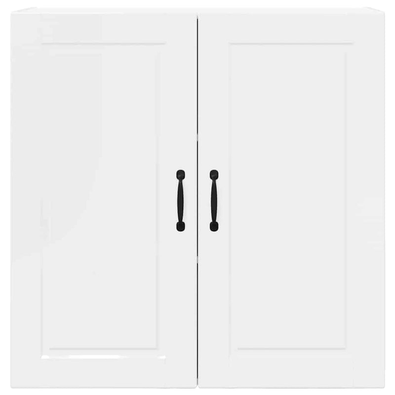 vidaXL Fali konyhaszekrény Magas Fényű Fehér 80 x 31 x 80 cm Faanyag
