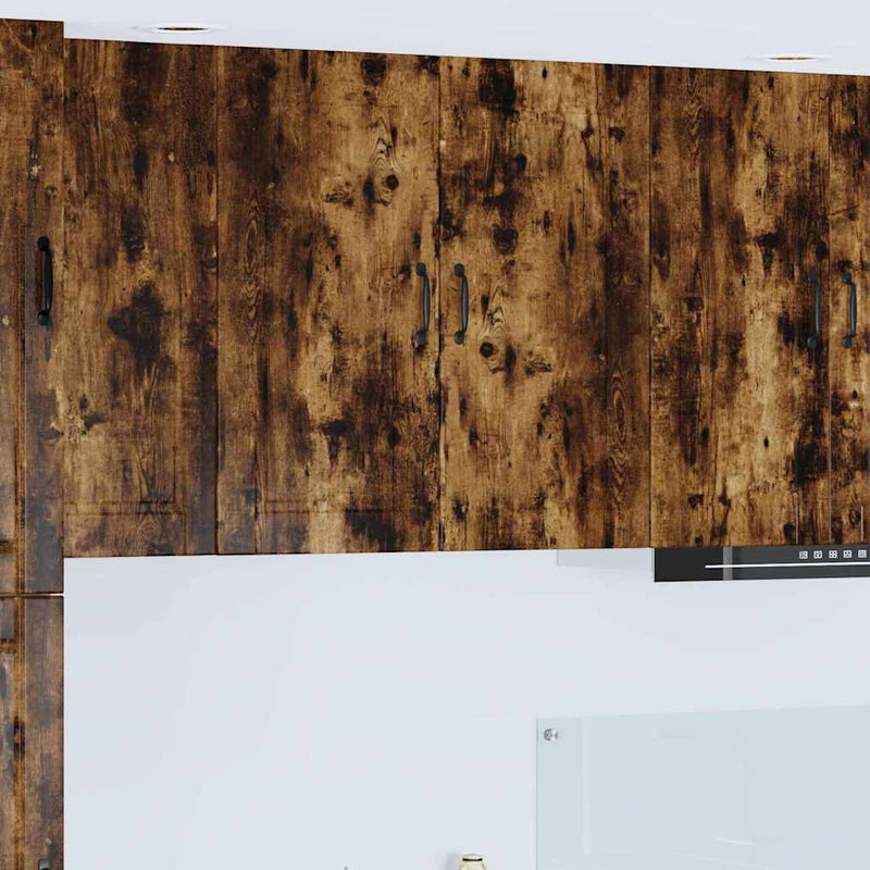 vidaXL Fali konyhaszekrény Füstölt tölgy 80 x 31 x 80 cm Faanyag