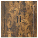 vidaXL Fali Szekrény PORTO Füstölt tölgy 80 x 31 x 80 cm Faanyag