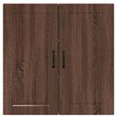 vidaXL Fali konyhaszekrény ajtóval Barna Tölgy 80 x 31 x 80 cm Faanyag