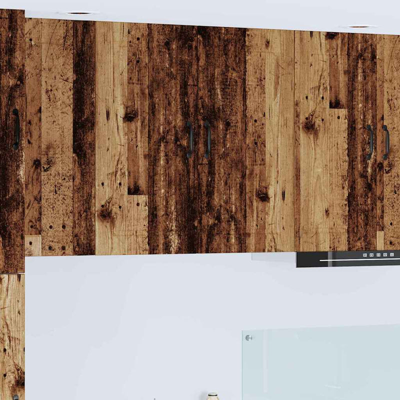 vidaXL Fali konyhaszekrény polcokkal Öreg fa 80 x 31 x 80 cm Faanyag