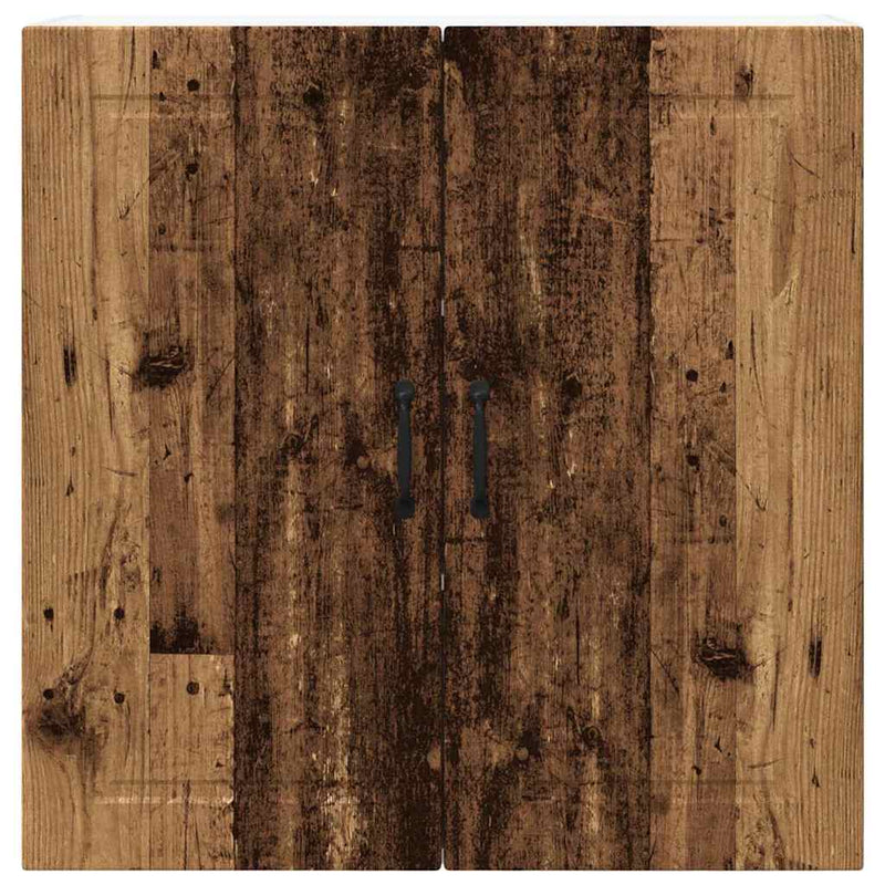 vidaXL Fali konyhaszekrény polcokkal Öreg fa 80 x 31 x 80 cm Faanyag