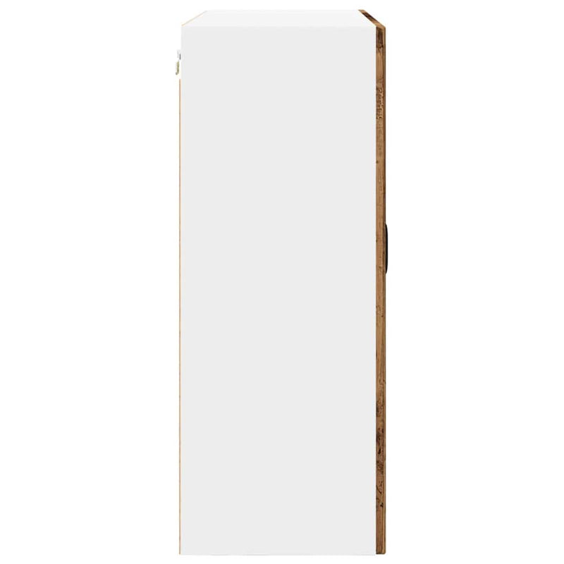 vidaXL Fali konyhaszekrény polcokkal Öreg fa 80 x 31 x 80 cm Faanyag