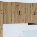 vidaXL Fali konyhaszekrény Artisan tölgy 80 x 31 x 80 cm Faanyag