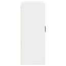 vidaXL Fali konyhaszekrény polcokkal Fehér 80 x 31 x 80 cm Faanyag