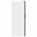 vidaXL Fali konyhaszekrény polcokkal Fekete 80 x 31 x 80 cm Faanyag