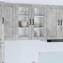 vidaXL Fali üveges szekrény PORTO Beton Szürke 80 x 31 x 80 cm