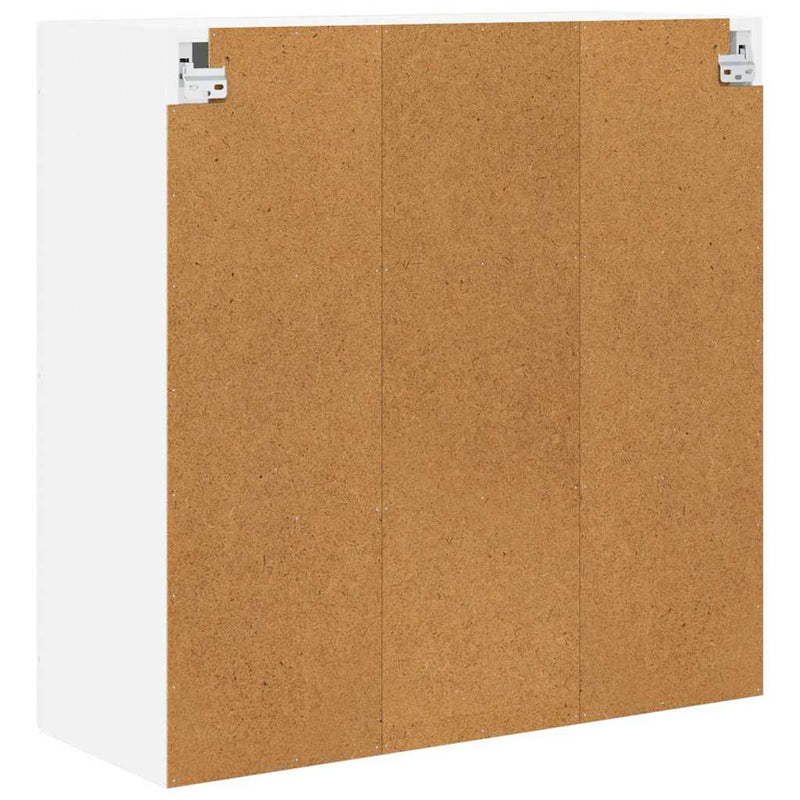 vidaXL Fali konyhaszekrény Magas Fényű Fehér 80 x 31 x 80 cm Faanyag
