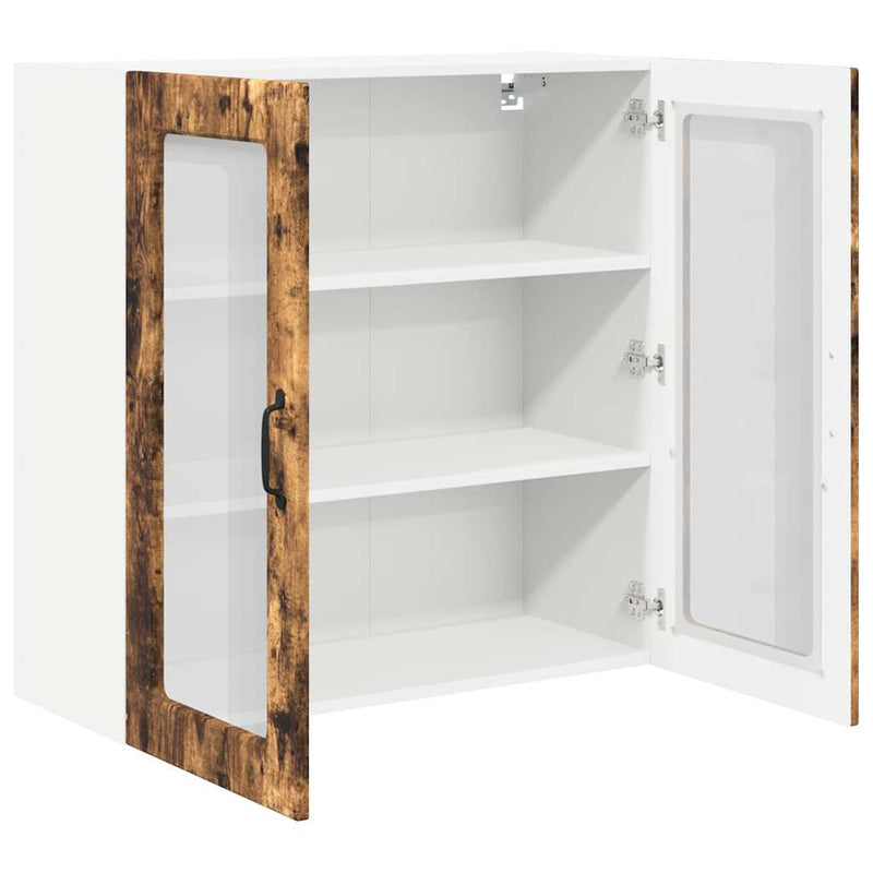 vidaXL Fali konyhaszekrény Füstölt tölgy 80 x 31 x 80 cm Faanyag