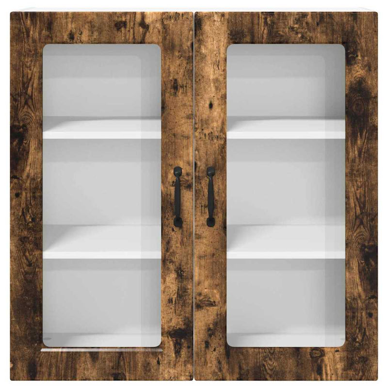 vidaXL Fali konyhaszekrény Füstölt tölgy 80 x 31 x 80 cm Faanyag