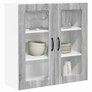 vidaXL Fali konyhaszekrény Szürke Sonoma 80 x 31 x 80 cm Faanyag