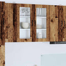 vidaXL Fali konyhaszekrény polcokkal Öreg fa 80 x 31 x 80 cm Faanyag