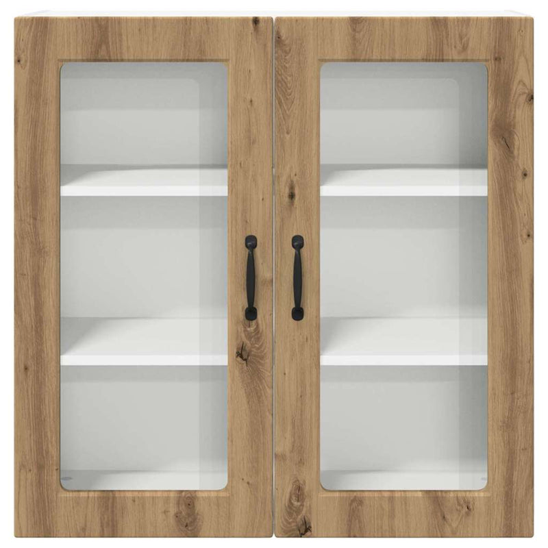 vidaXL Fali konyhaszekrény Artisan tölgy 80 x 31 x 80 cm Faanyag