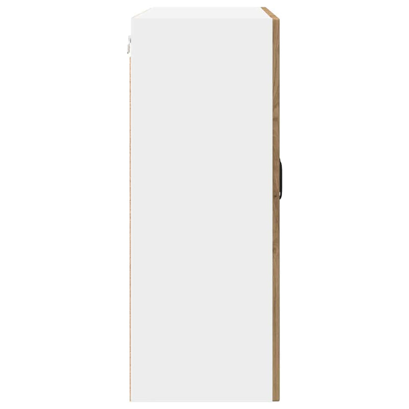 vidaXL Fali konyhaszekrény Artisan tölgy 80 x 31 x 80 cm Faanyag