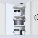 vidaXL Fali konyhaszekrény polcokkal Fehér 57 x 57 x 80 cm Faanyag