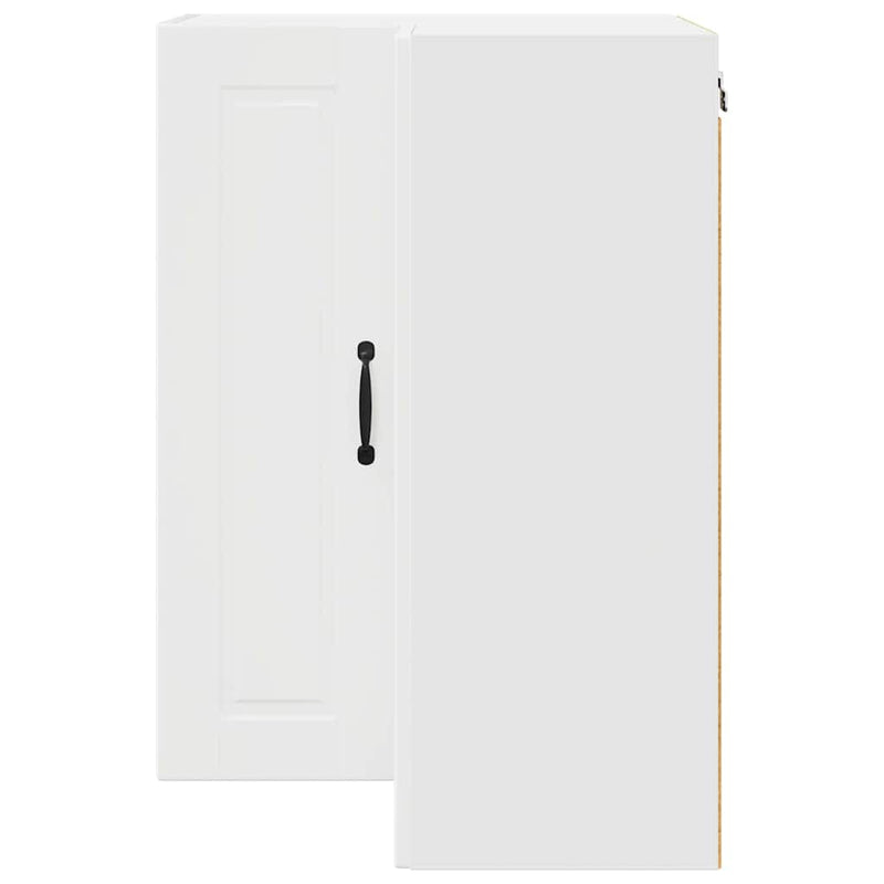 vidaXL Fali konyhaszekrény polcokkal Fehér 57 x 57 x 80 cm Faanyag