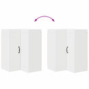 vidaXL Fali konyhaszekrény polcokkal Fehér 57 x 57 x 80 cm Faanyag