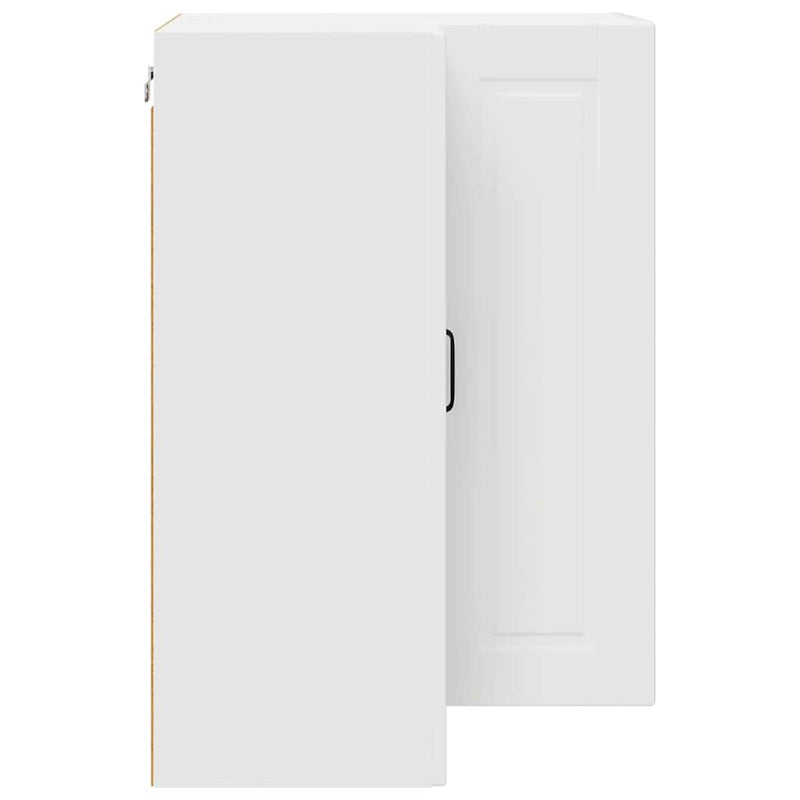 vidaXL Fali konyhaszekrény polcokkal Fehér 57 x 57 x 80 cm Faanyag