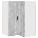 vidaXL Fali sarokszekrény PORTO Beton Szürke 57 x 57 x 80 cm Faanyag