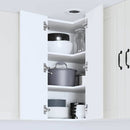 vidaXL Fali konyhaszekrény Magas Fényű Fehér 57 x 57 x 80 cm Faanyag