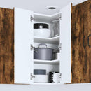 vidaXL Fali konyhaszekrény Füstölt tölgy 57 x 57 x 80 cm Faanyag