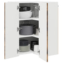 vidaXL Fali konyhaszekrény Füstölt tölgy 57 x 57 x 80 cm Faanyag